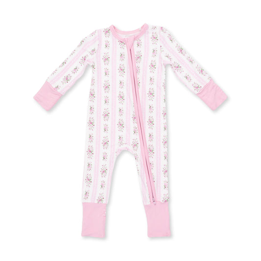 Bella Rose Stripe Convertible Romper
