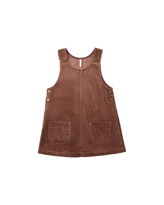 Odette Overall Dress Mulberry