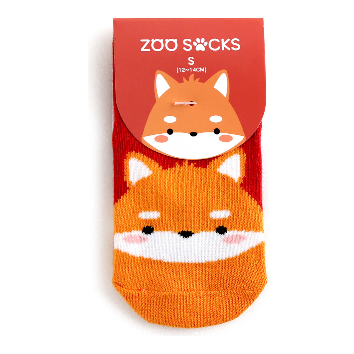 Non-Slip Grip Ankle Socks For Kids Fox Zoo
