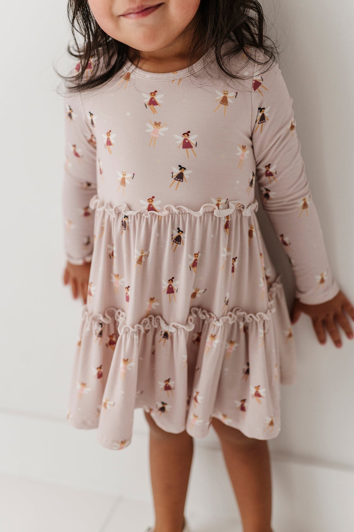 Long Sleeve Double Tiered Dress Fairies