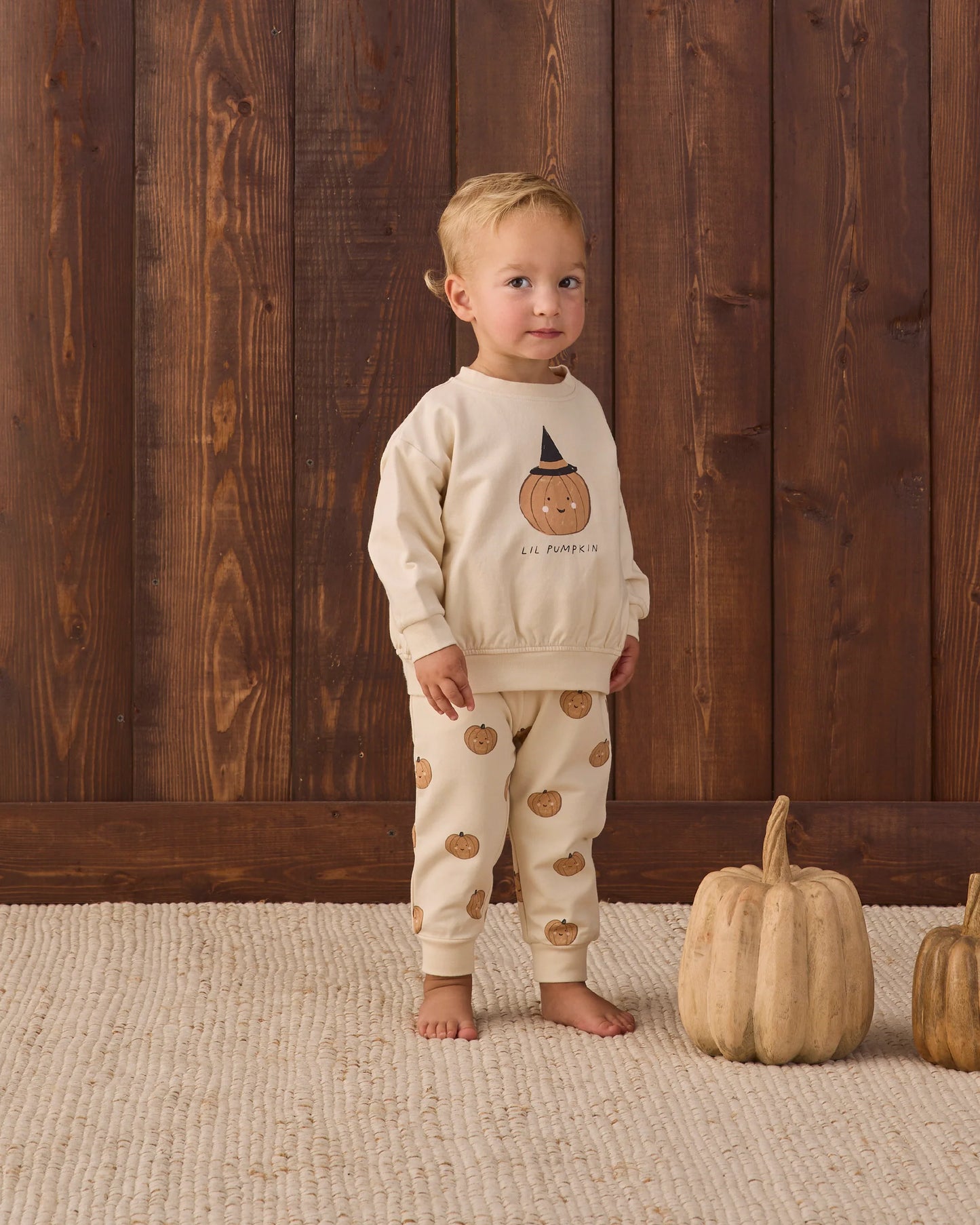 Relaxed Fleece Sweatshirt & Sweatpant Set Lil Pumpkin