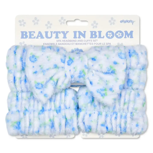 Blue Ditsy Spa Set