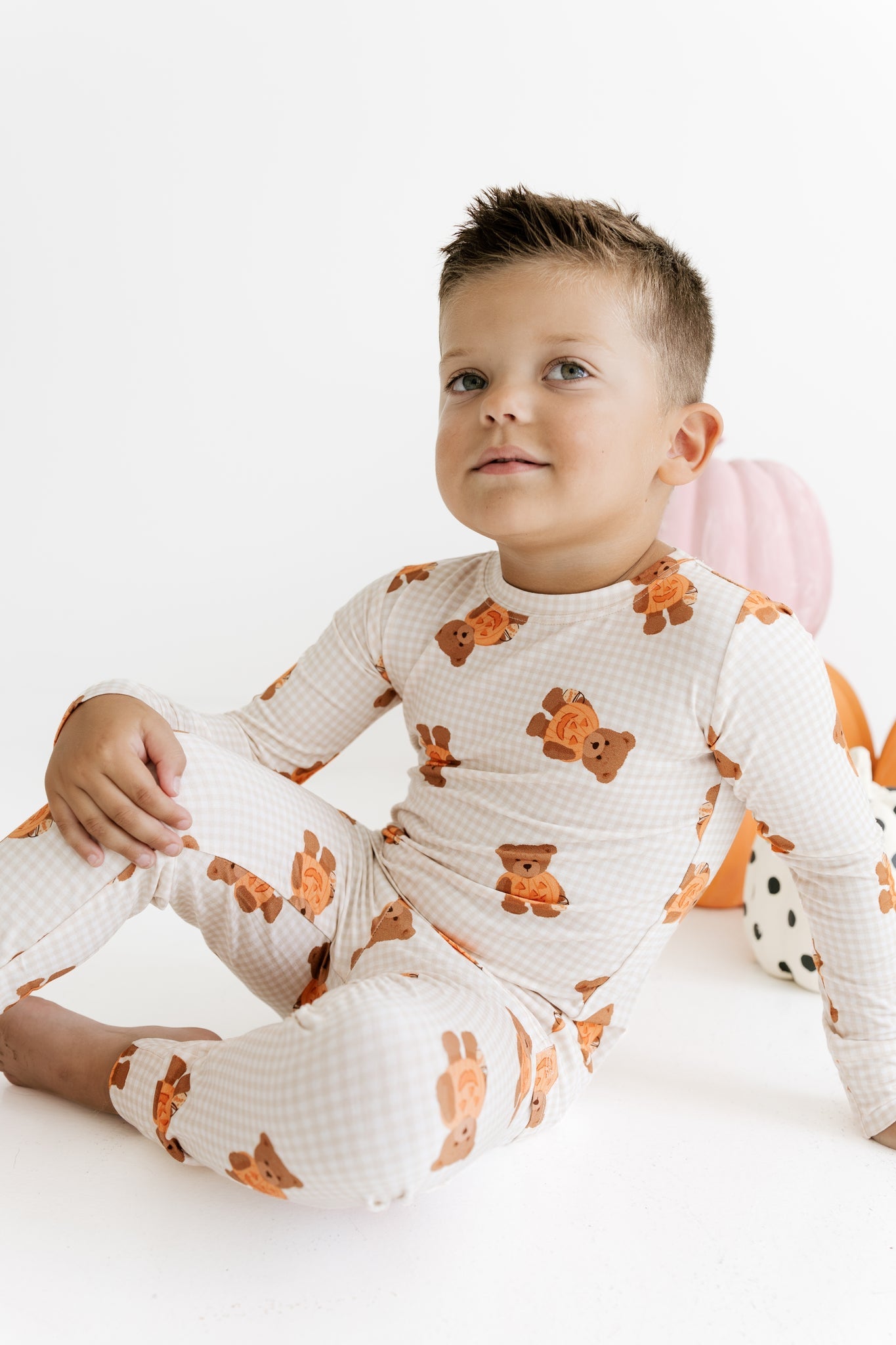 Gingham Little Boo Bear Two Piece Set