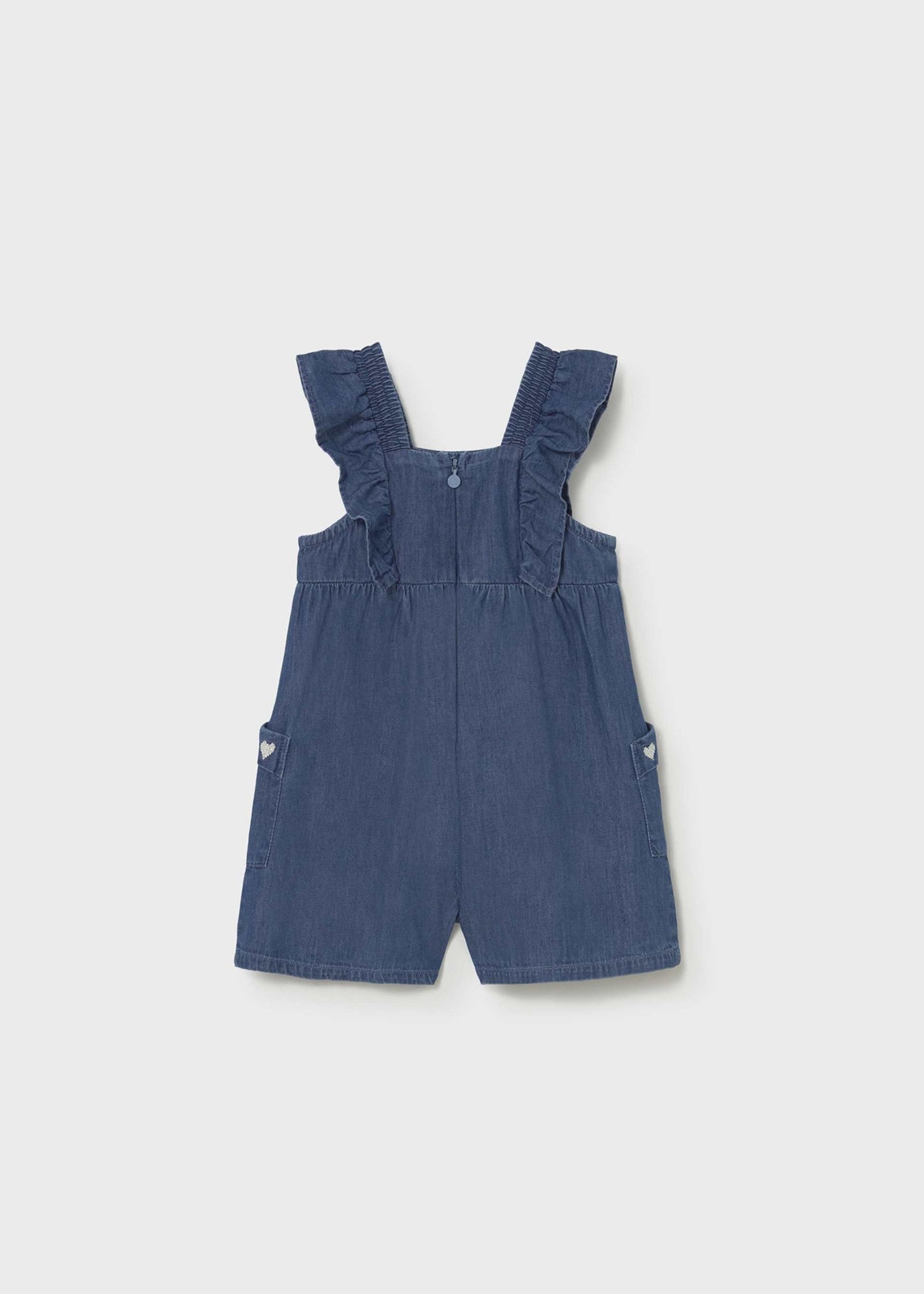 Denim Ruffled Romper