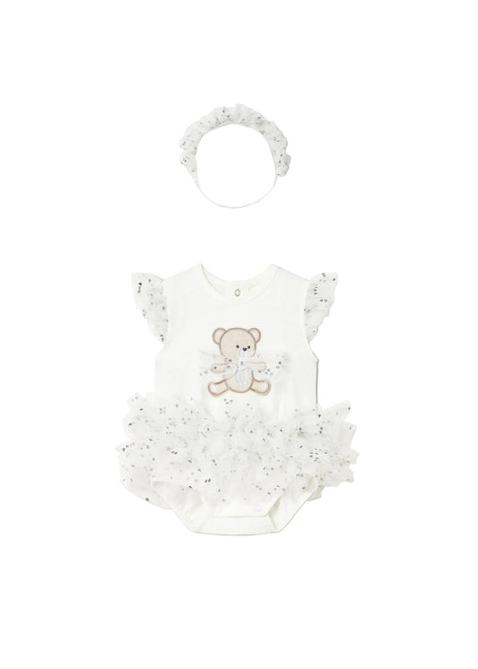 Cream Tutu Bodysuit