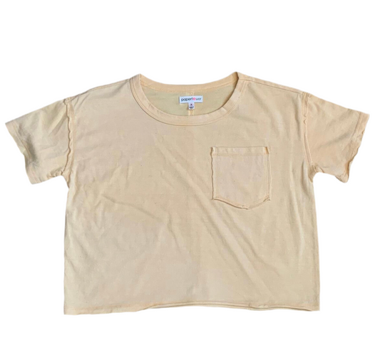 Rawedge Crop Pocket Tee