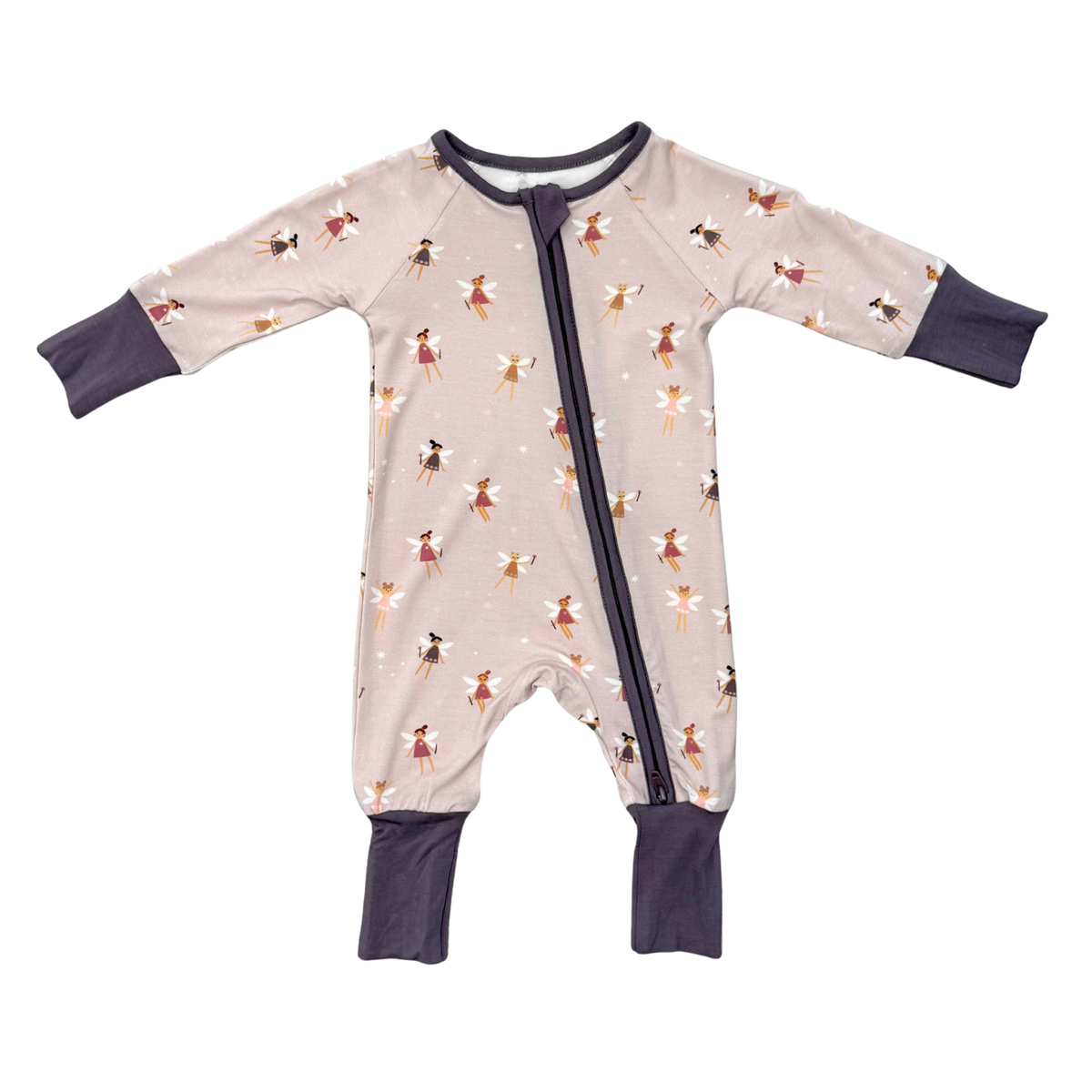Long Sleeve Zip Romper Fairies
