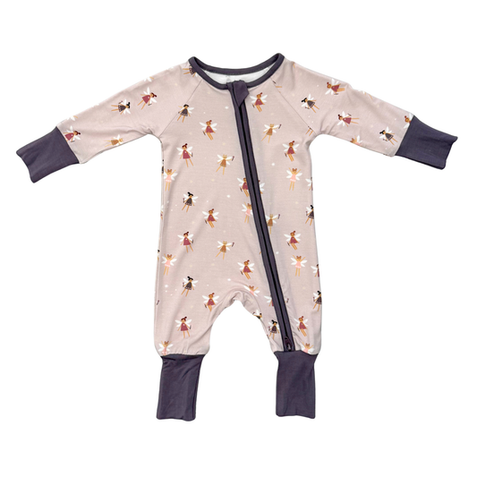Long Sleeve Zip Romper Fairies