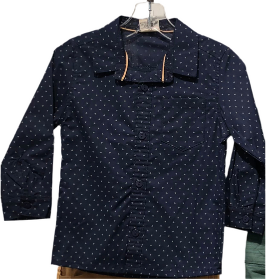 Milon Navy Button Up Shirt