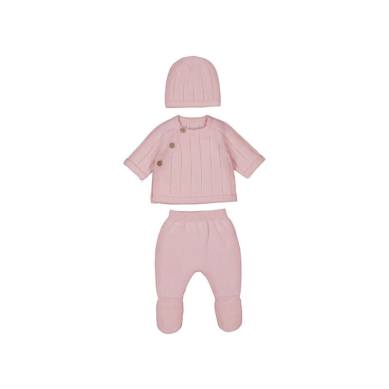 Knit Set Baby Rose