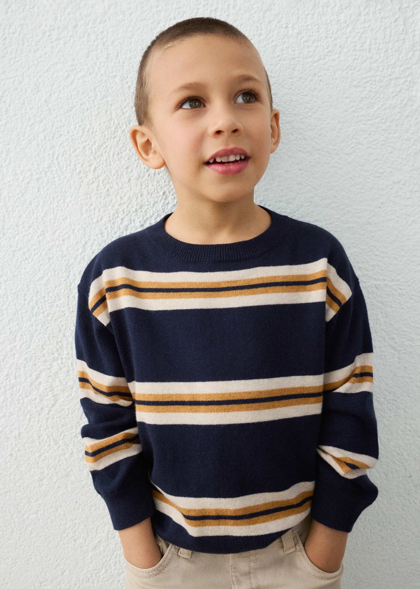 Navy Striped Sweater