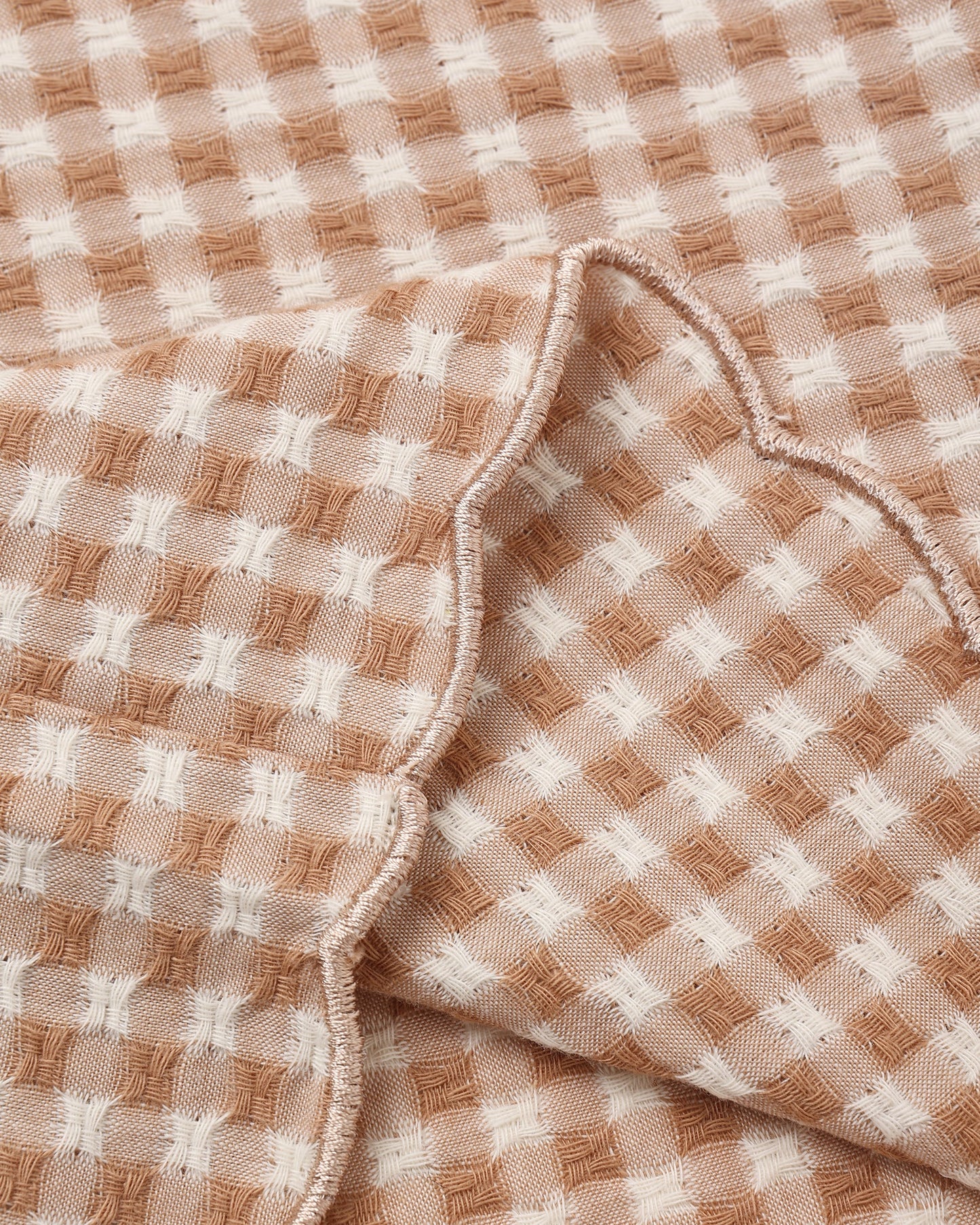Wide Leg Pant Fawn Gingham