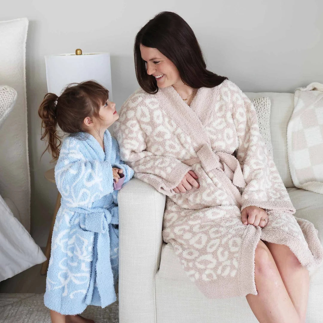 CuddleLane™ Kids Robe | Blue-tiful Bows