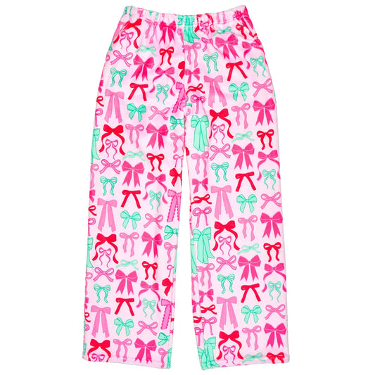 Merry Bows Plush Pants
