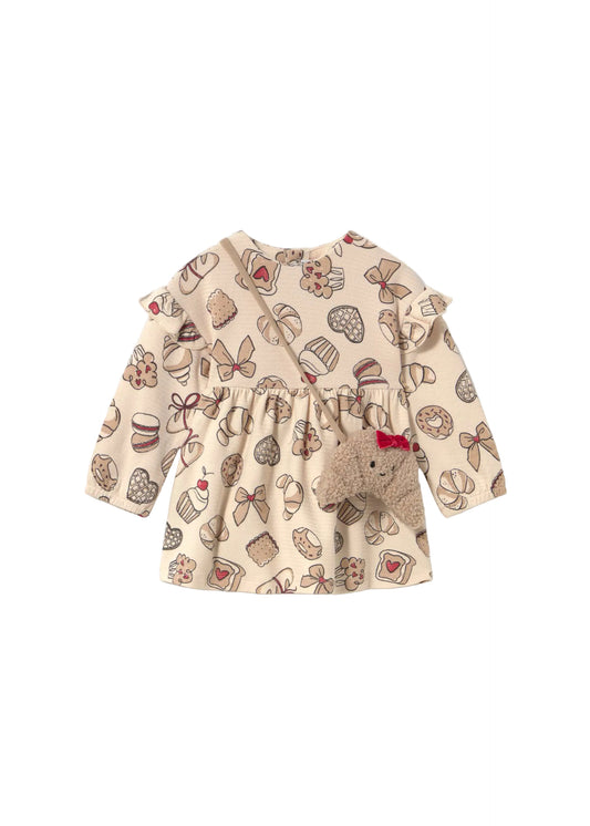 French Croissant Dress & Purse Set