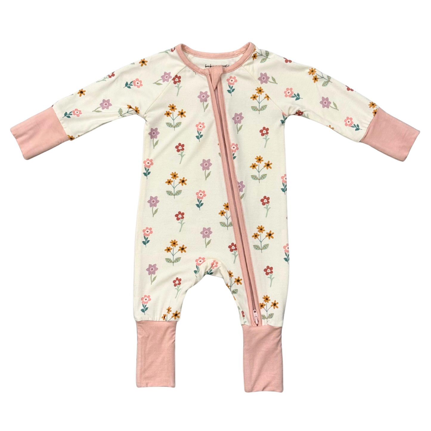 Long Sleeve Zip Romper Meadow Bloom
