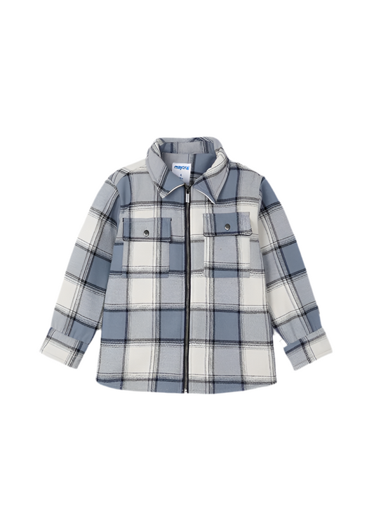 Checked Jacket Steel Plaid