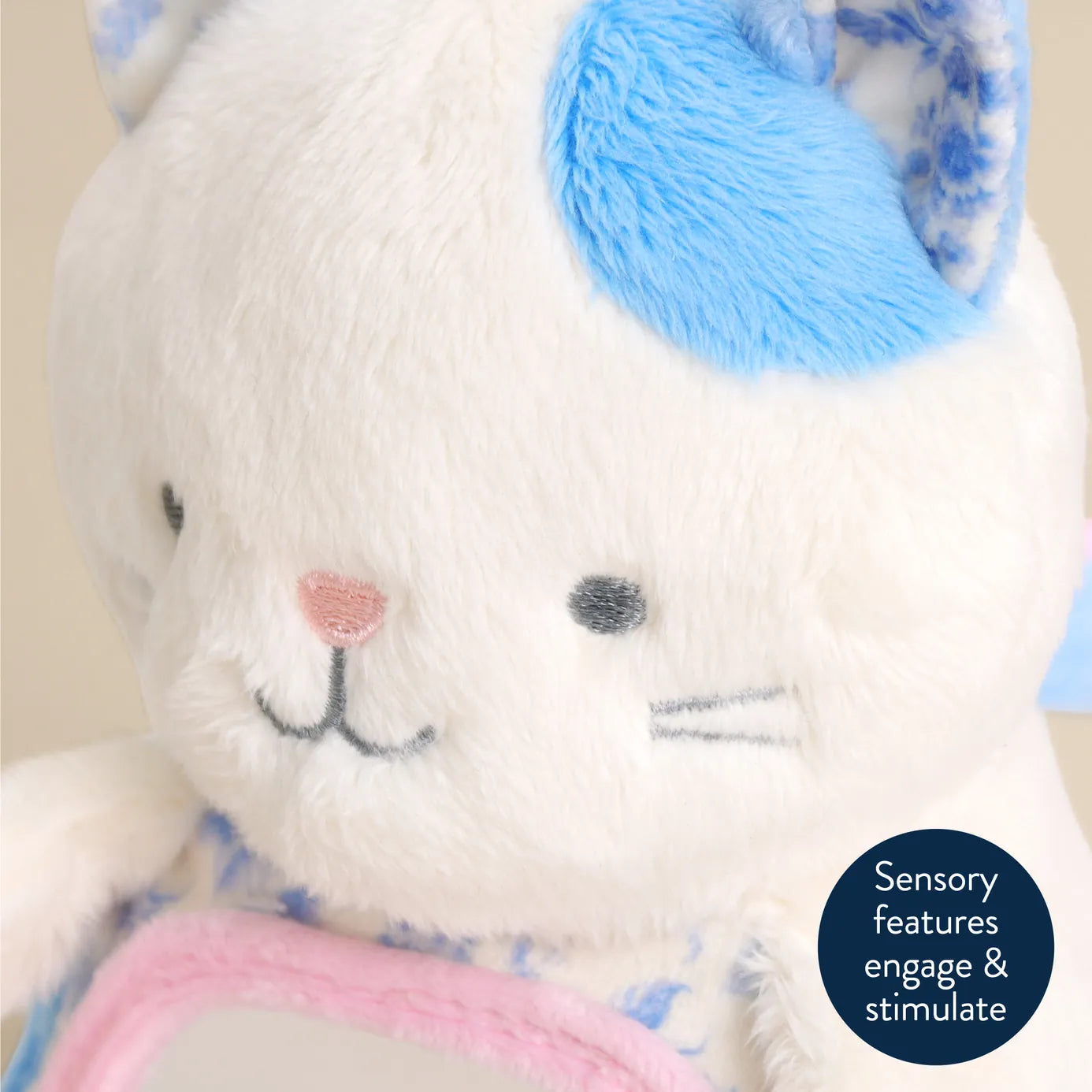 Itzy Bitzy Mirror Sensory Tummy Time Mirror Kitty