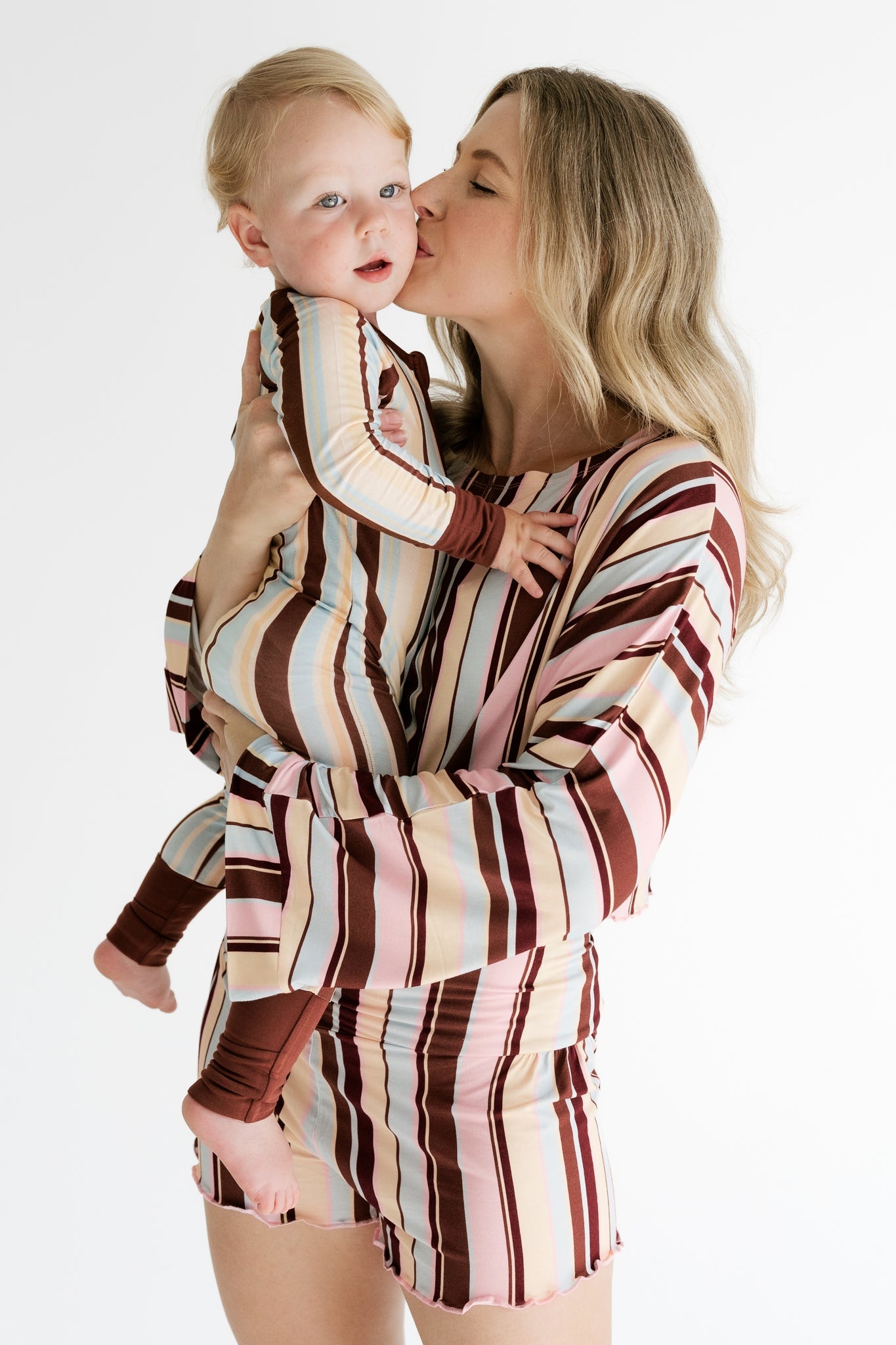 Leo Stripe Zipper Romper