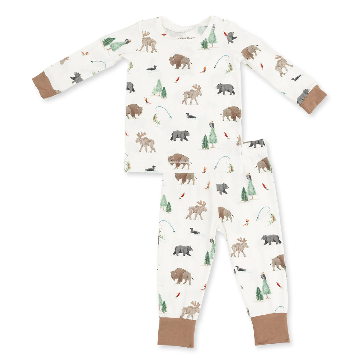 Northern Woodland Animals Long Sleeve Loungewear Set