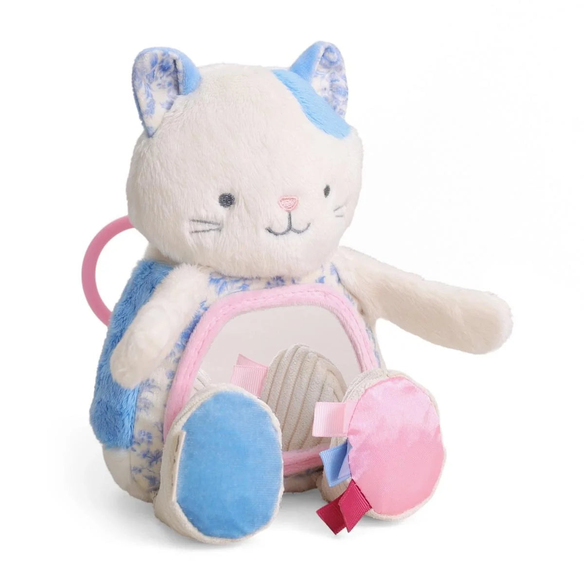 Itzy Bitzy Mirror Sensory Tummy Time Mirror Kitty