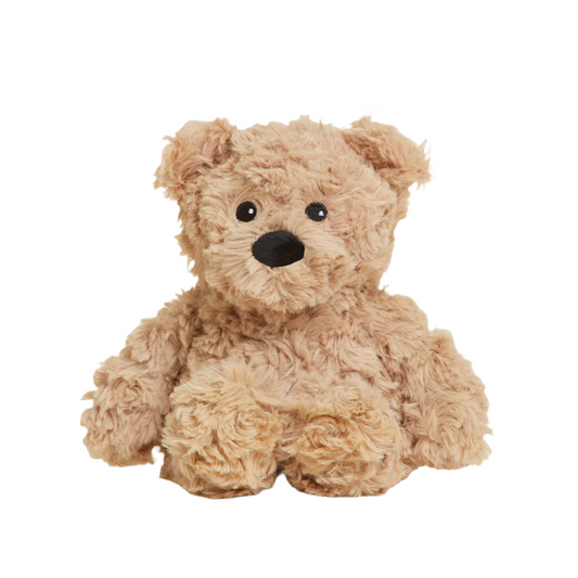 Brown Curly Bear Warmies Junior