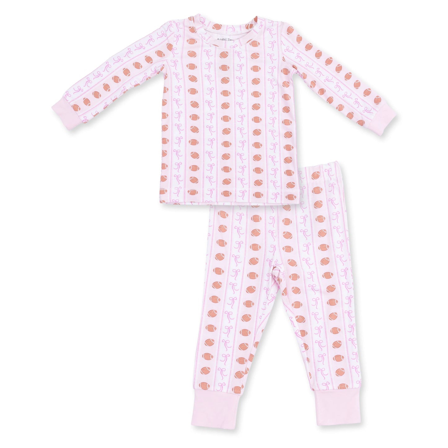 Football Stripe Long Sleeve Loungewear Set