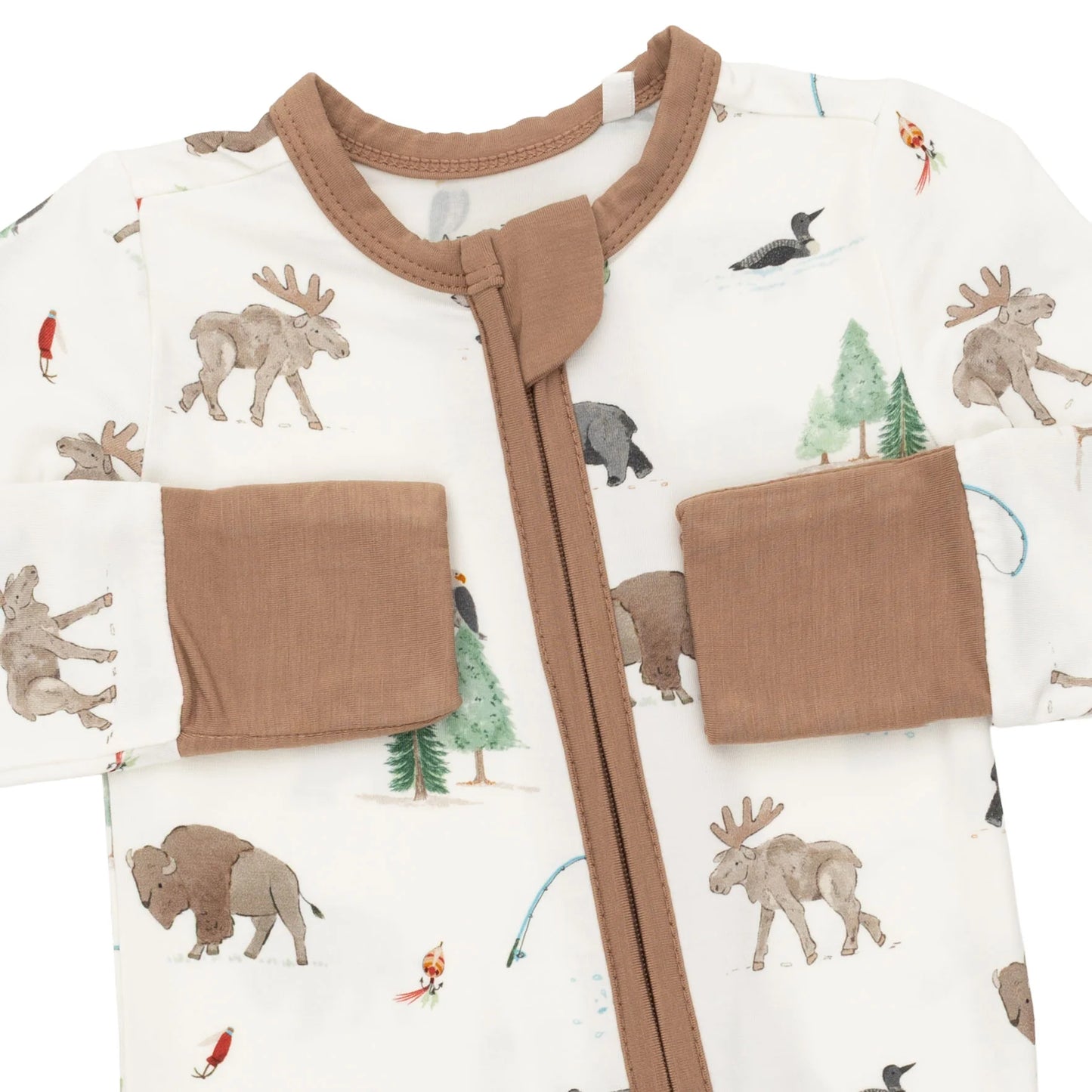 Northern Woodland Animals Convertible Romper