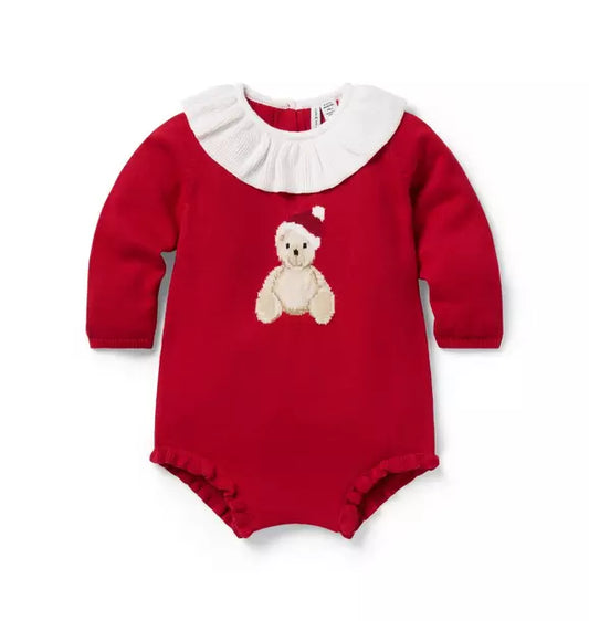 The Holiday Bear Baby Romper