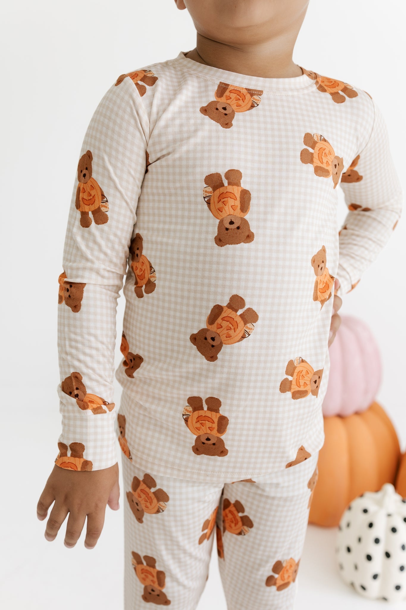 Gingham Little Boo Bear Two Piece Set