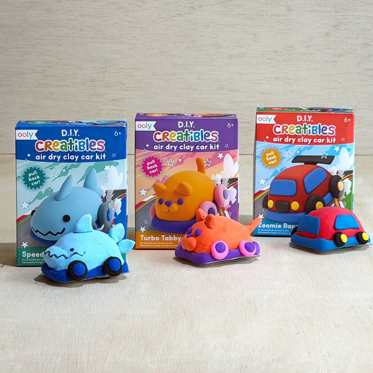 Creatibles Air Dry Clay Kit - Zoomie Racecar