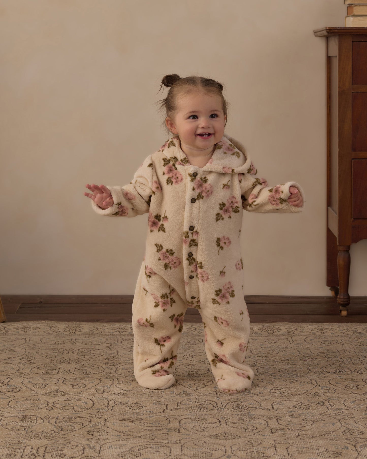 Fleece Jumpsuit Rose Garden