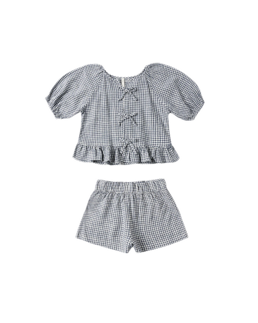 Juniper Set || Marine Gingham
