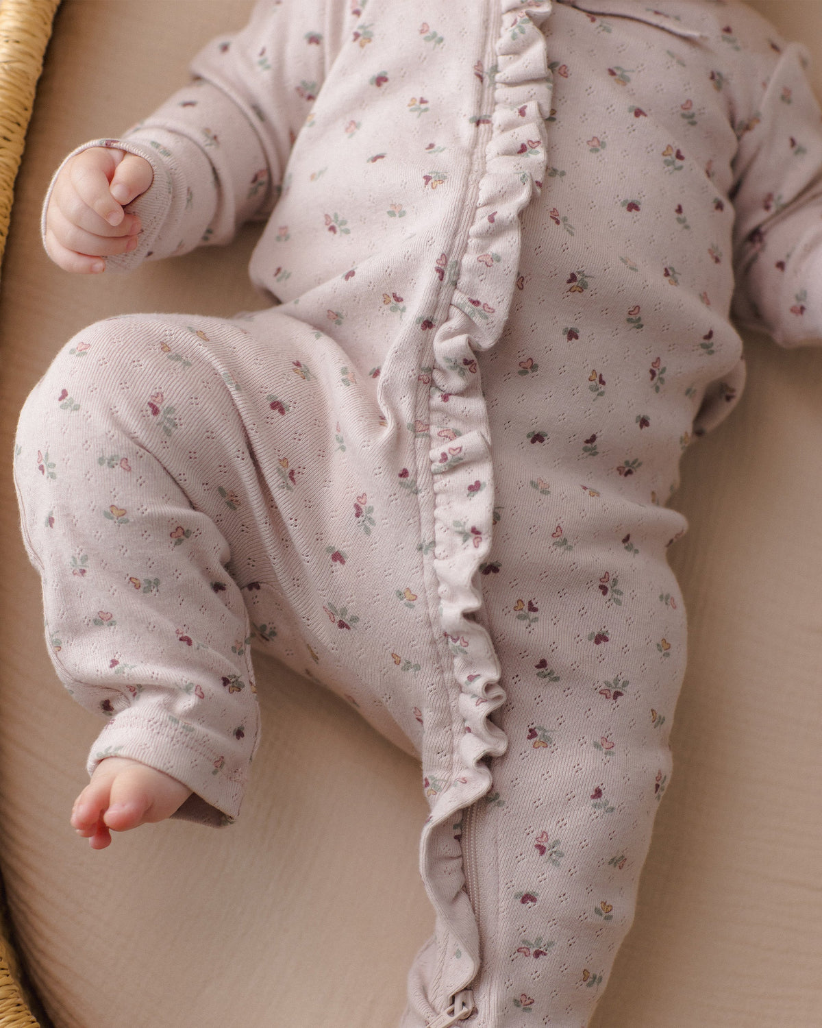 Ruffle Jumpsuit Heart Ditsy