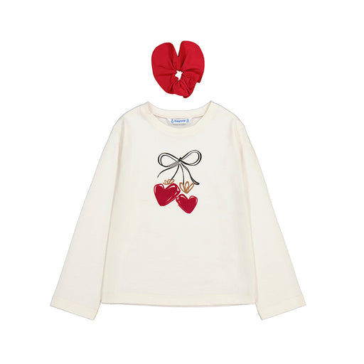 Bow Tee & Heart Legging Set