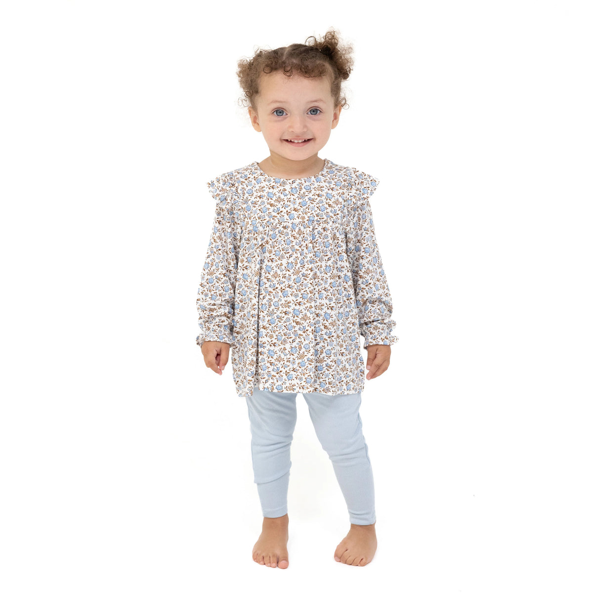 Hazel Floral Ruffle Tunic & Legging Set