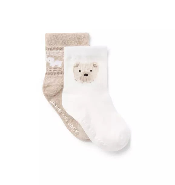 Baby Animal Friends Sock 2 Pack