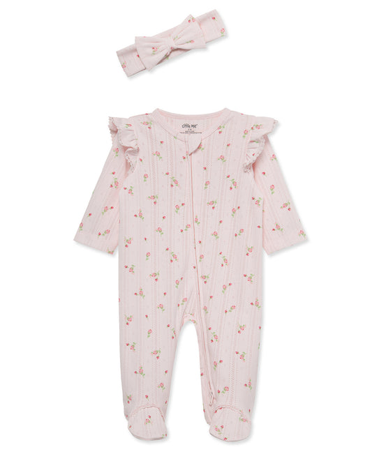 Sweet Rose Pink Footie