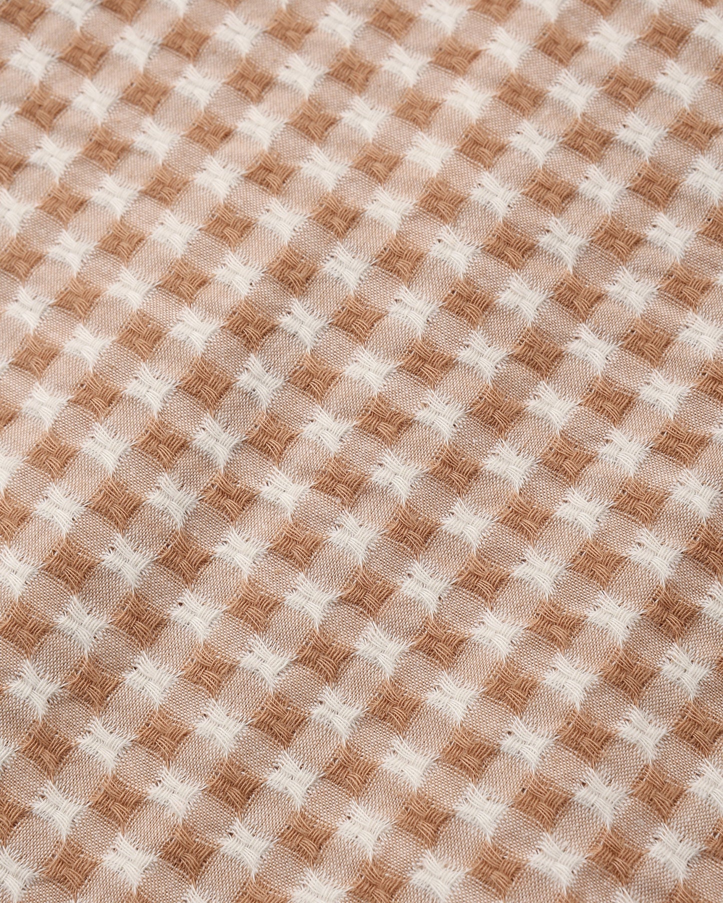 Francie Blouse Fawn Gingham