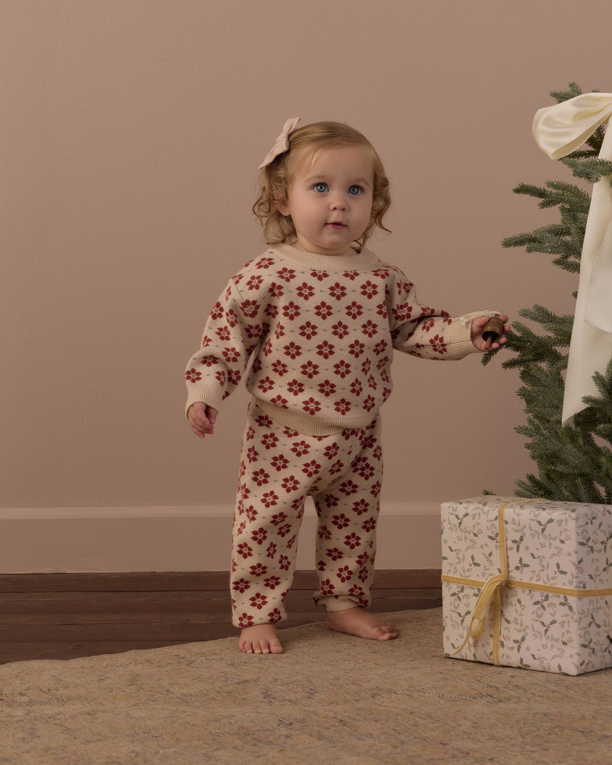 Knit Pant Poinsettia