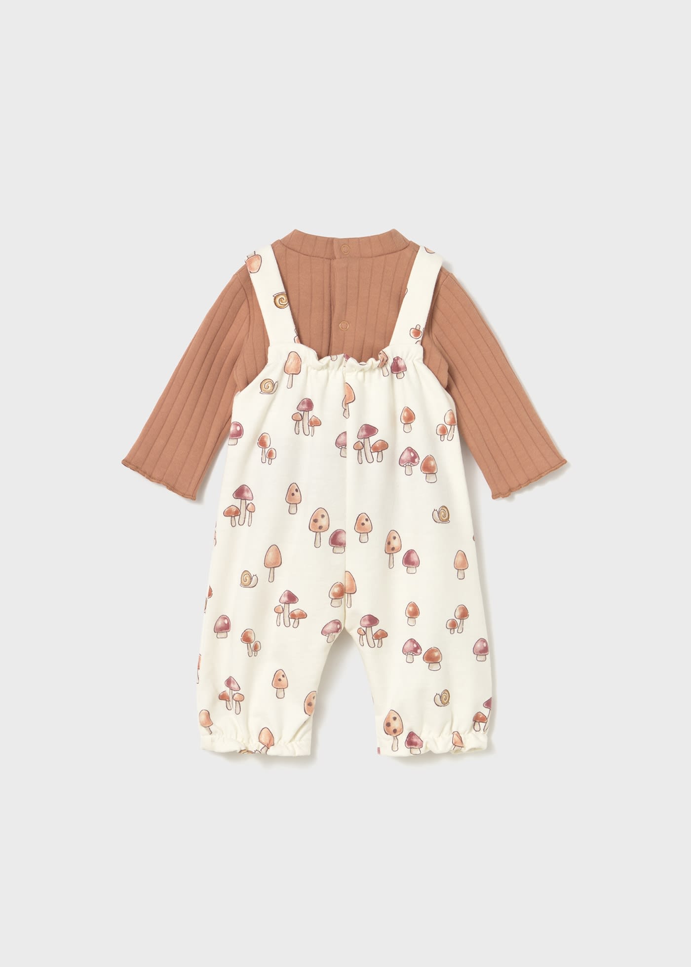 Mushroom Printed Overall Set