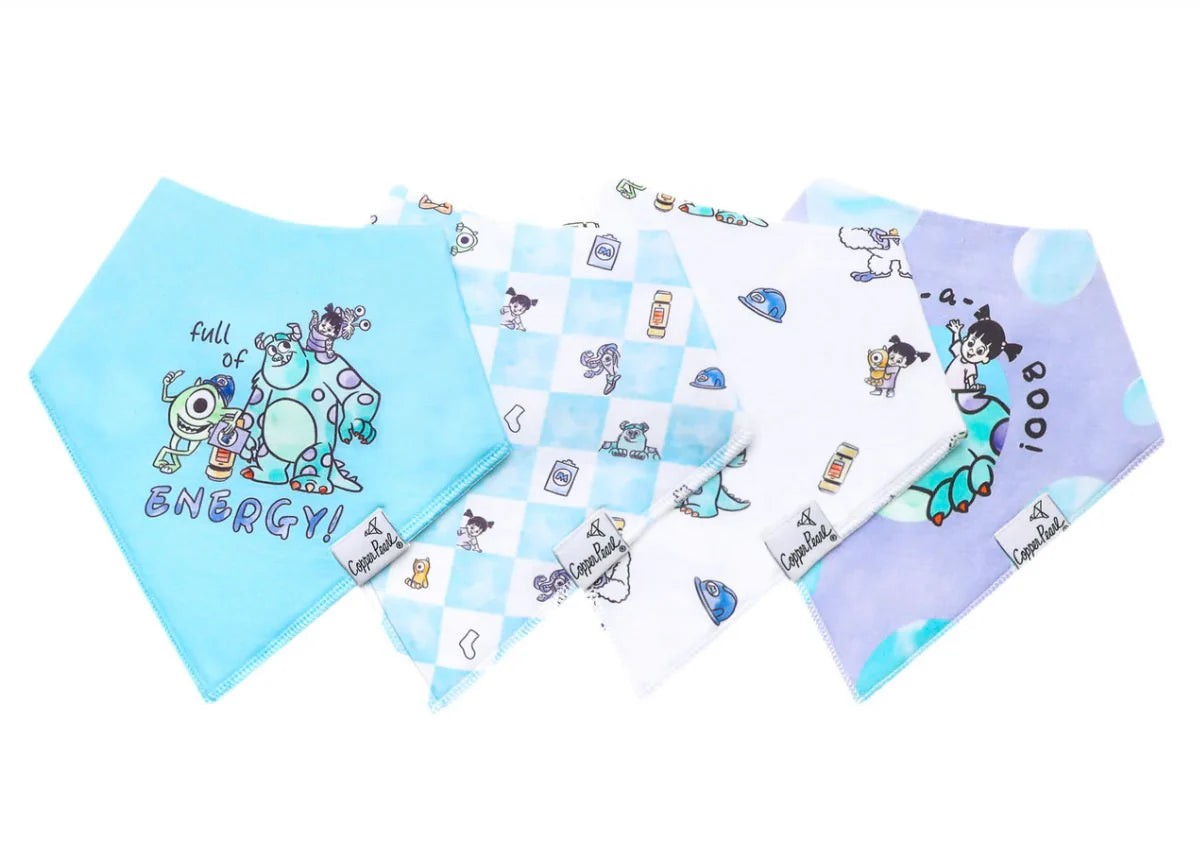 Baby Bandana Bib Set Monsters Inc Medley