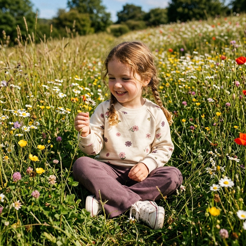Fleece Sweatshirt & Flare Pants Wild Stem