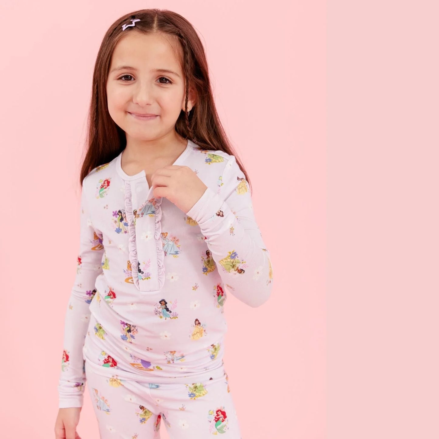 Disney | Magnetic Me Princess Modal Magnetic No Drama Pajama Long Sleeve Set