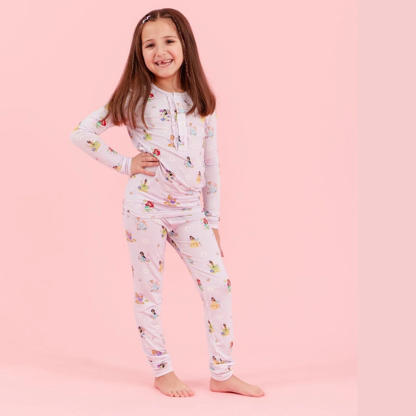 Disney | Magnetic Me Princess Modal Magnetic No Drama Pajama Long Sleeve Set