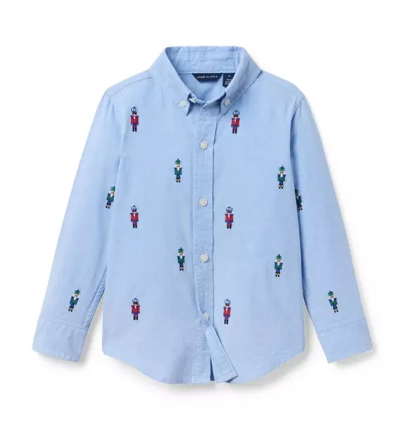 Embroidered Nutcracker Oxford Shirt