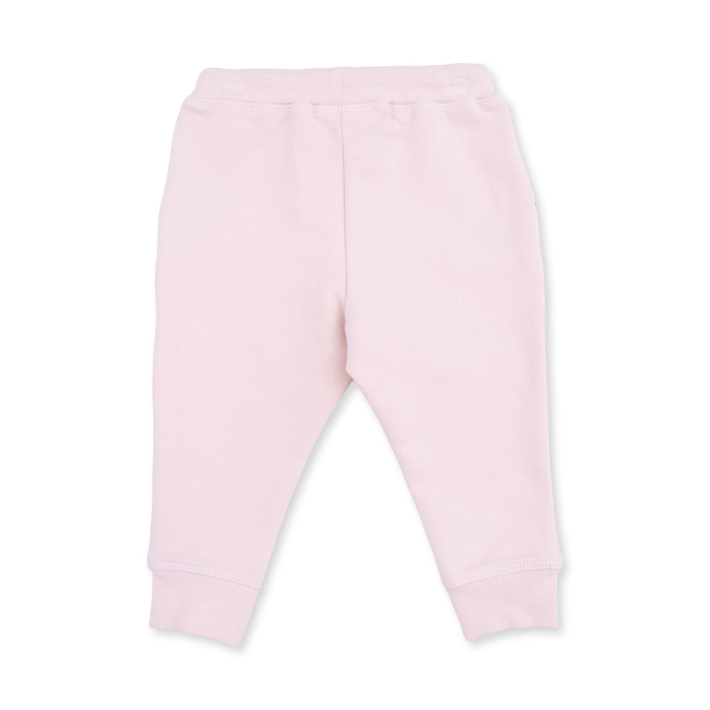 Solid Veiled Pink Jogger Pant