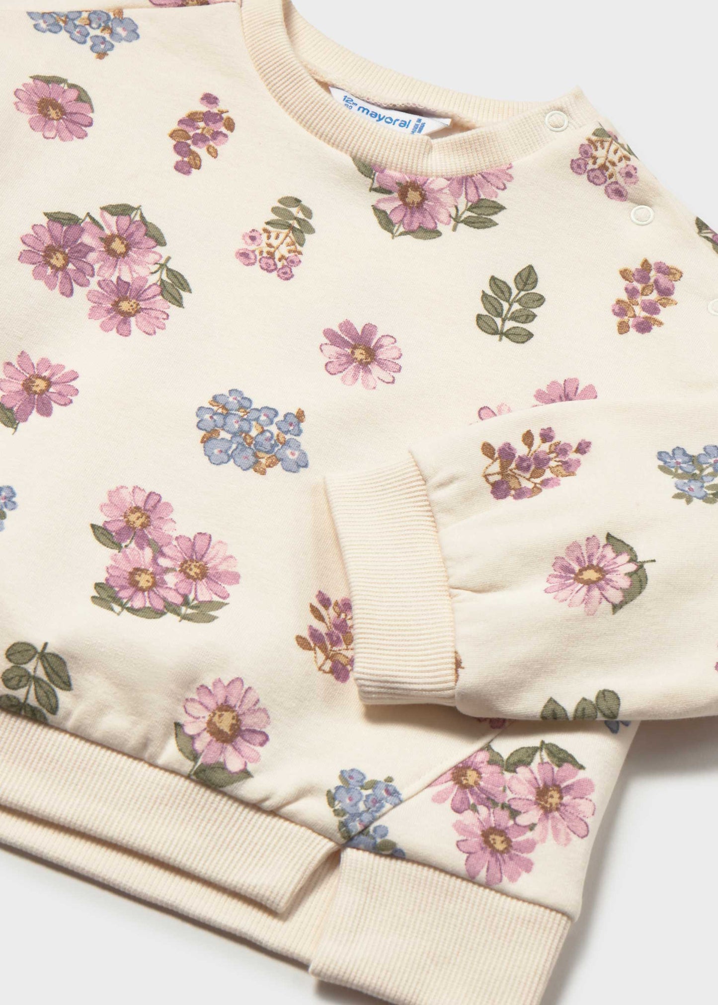 Fleece Floral Pullover