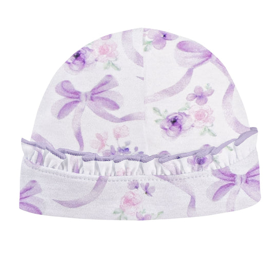 Dreamy Ties Printed Pima Hat With Ruffle