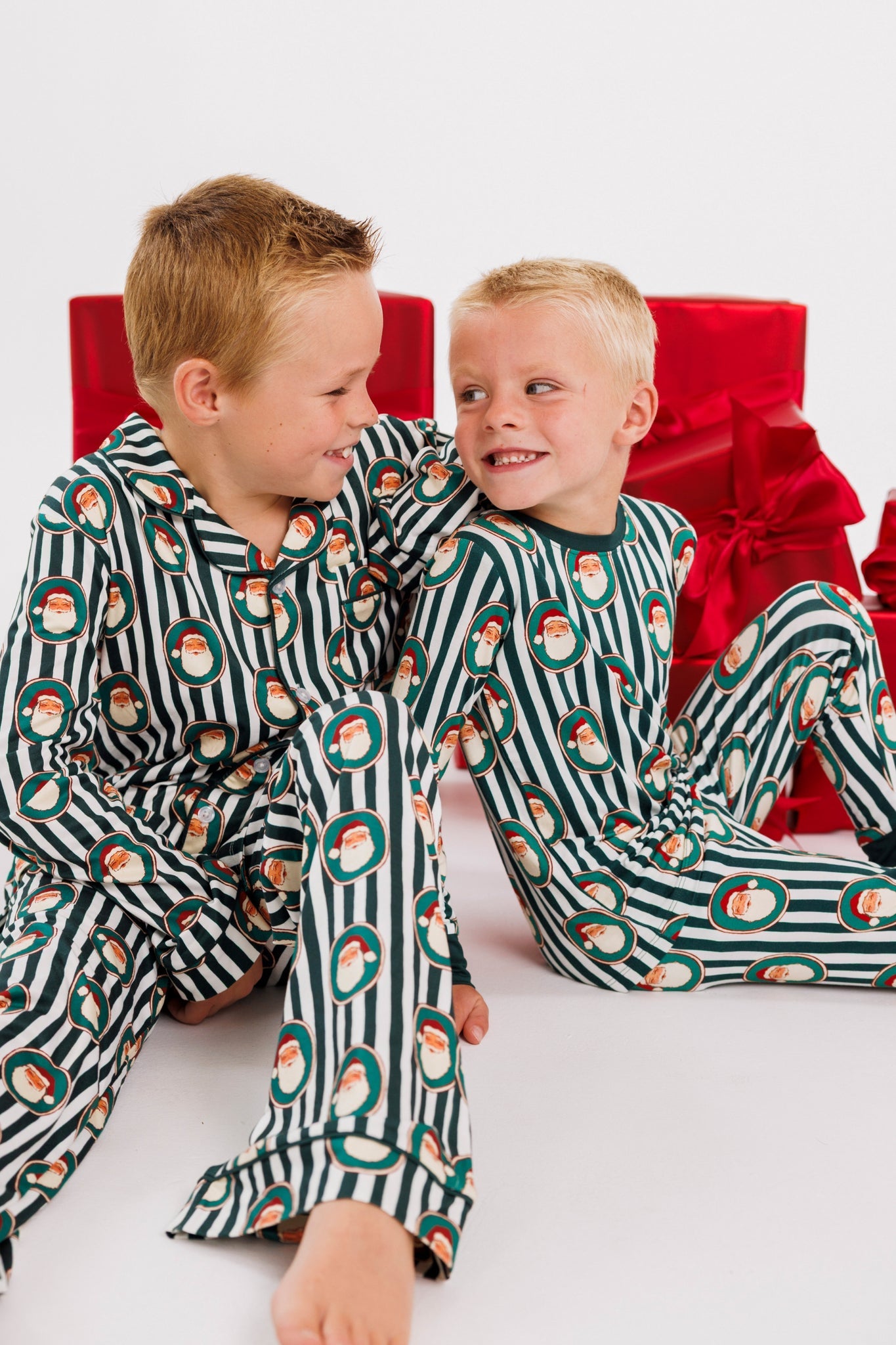 Green Santa Claus Lane Two Piece Set